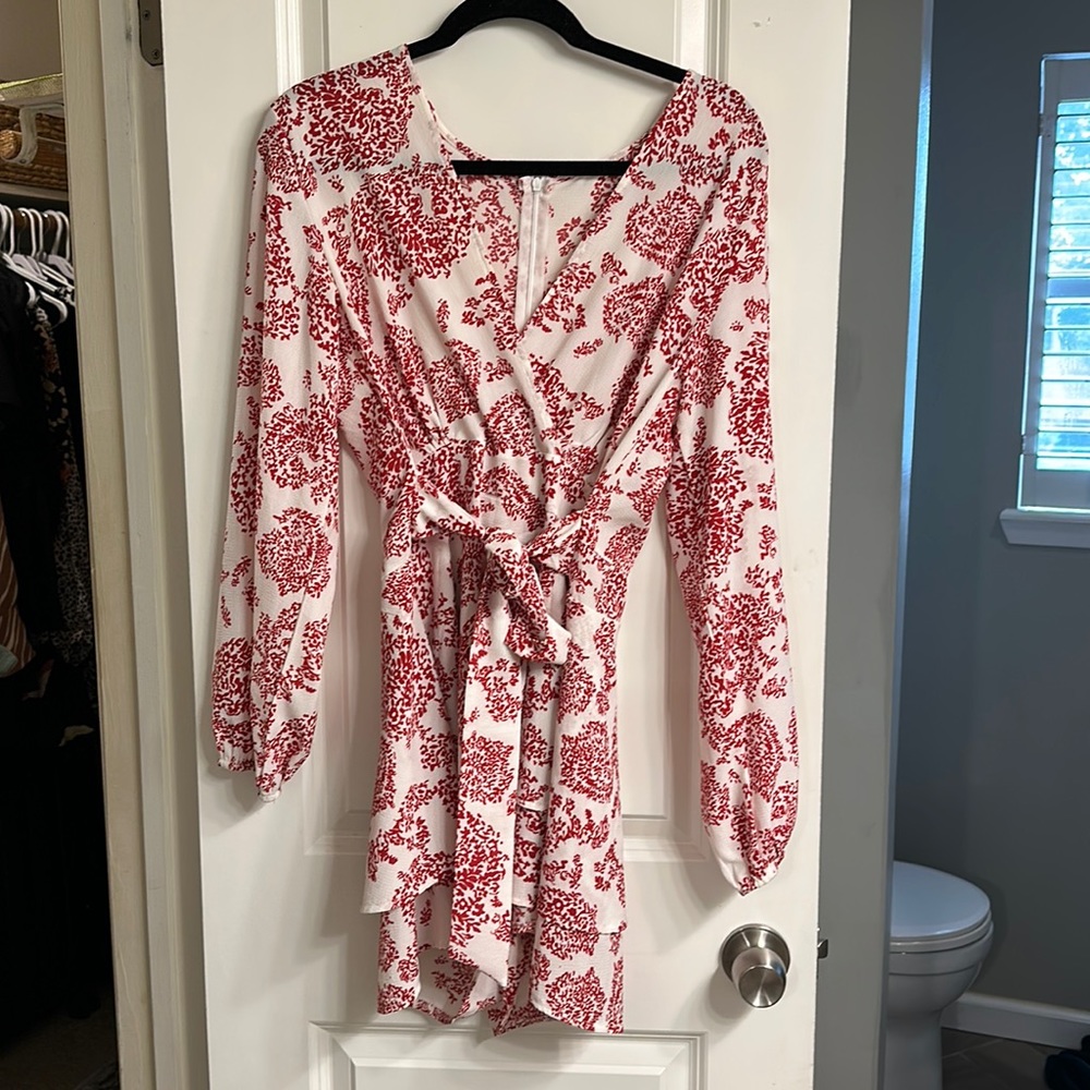 RED AND WHITE ROMPER